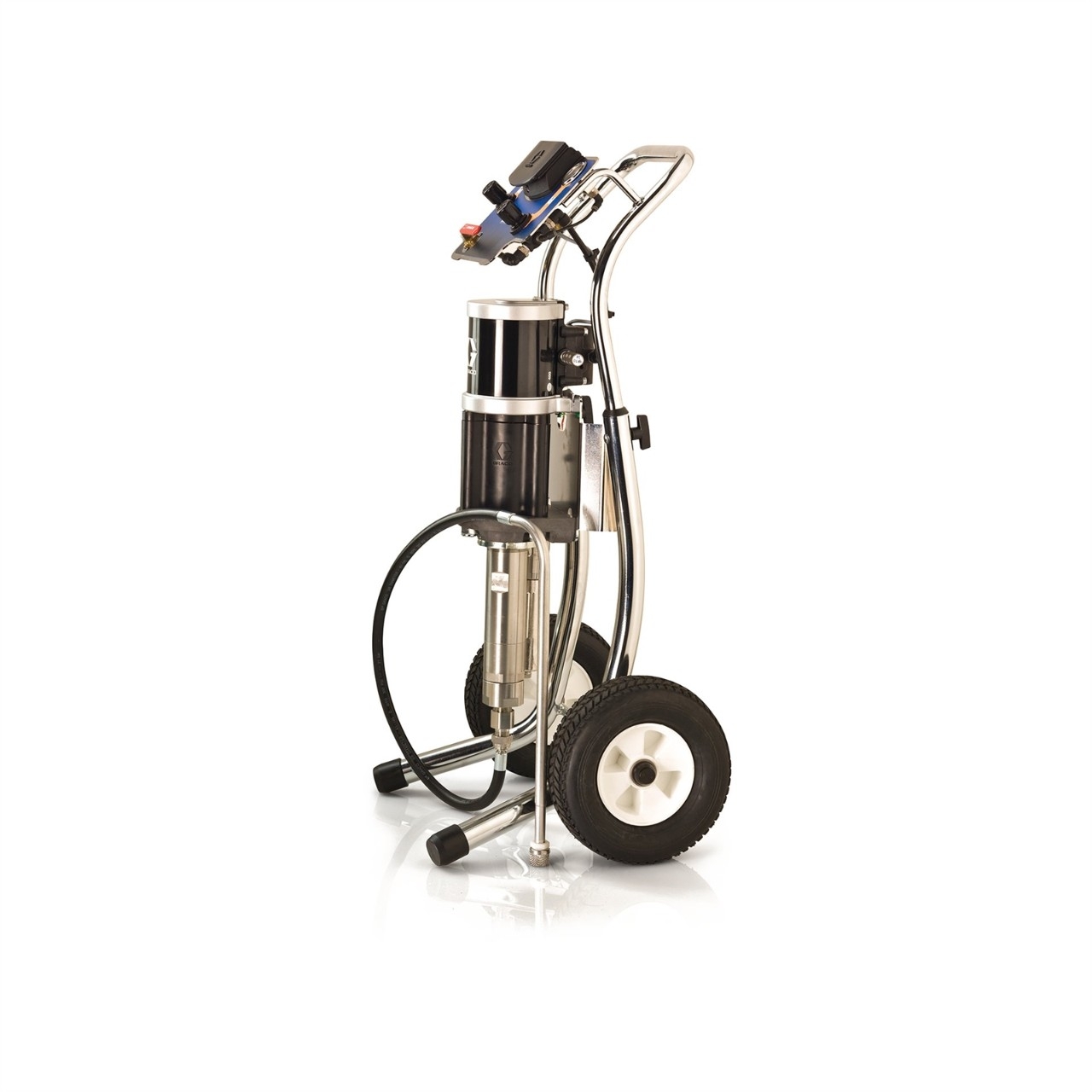 48:1 Merkur Pump, 1.2 gpm (4.5 lpm) fluid flow, Cart Mount, Pump Air Controls, Suction Hose, Fluid Filter Part Number: G48C01